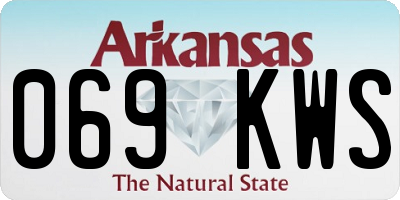 AR license plate 069KWS