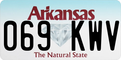 AR license plate 069KWV