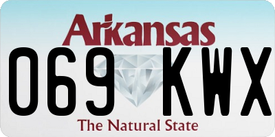 AR license plate 069KWX