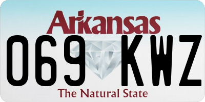 AR license plate 069KWZ