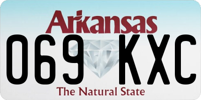 AR license plate 069KXC