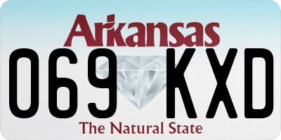 AR license plate 069KXD