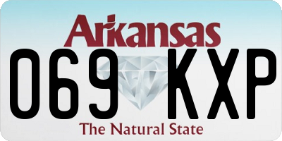 AR license plate 069KXP