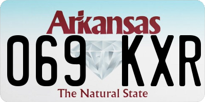 AR license plate 069KXR