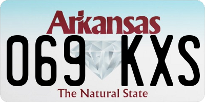 AR license plate 069KXS