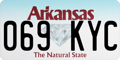 AR license plate 069KYC