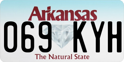 AR license plate 069KYH