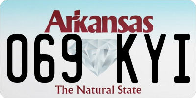 AR license plate 069KYI