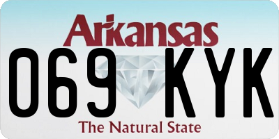 AR license plate 069KYK