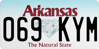 AR license plate 069KYM
