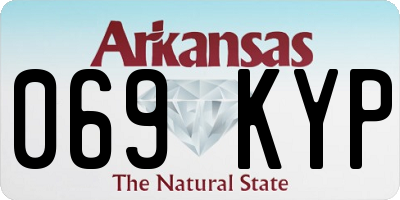 AR license plate 069KYP