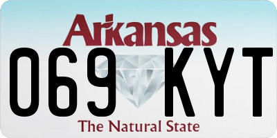 AR license plate 069KYT
