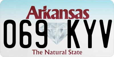 AR license plate 069KYV