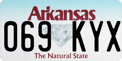 AR license plate 069KYX
