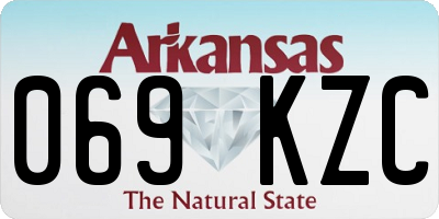 AR license plate 069KZC