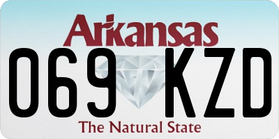 AR license plate 069KZD