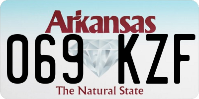 AR license plate 069KZF