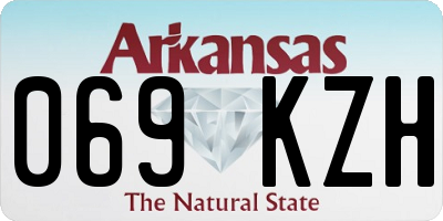 AR license plate 069KZH