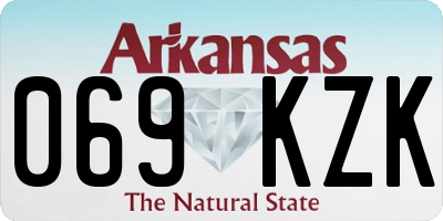 AR license plate 069KZK