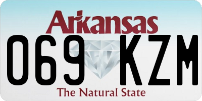AR license plate 069KZM