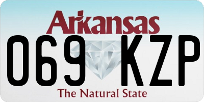 AR license plate 069KZP