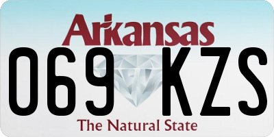 AR license plate 069KZS