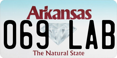 AR license plate 069LAB