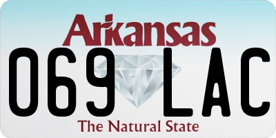 AR license plate 069LAC