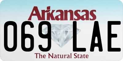 AR license plate 069LAE