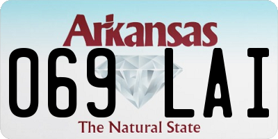 AR license plate 069LAI