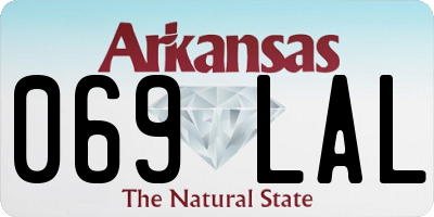 AR license plate 069LAL