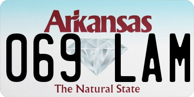 AR license plate 069LAM