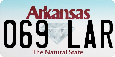 AR license plate 069LAR