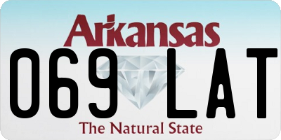 AR license plate 069LAT