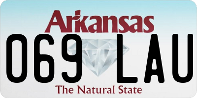 AR license plate 069LAU