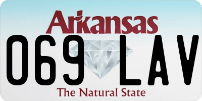 AR license plate 069LAV