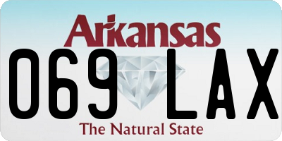 AR license plate 069LAX