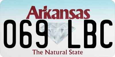 AR license plate 069LBC