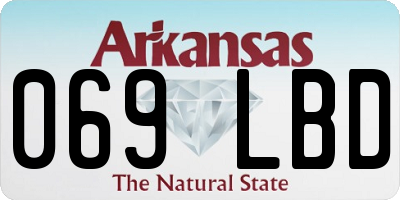 AR license plate 069LBD