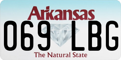 AR license plate 069LBG