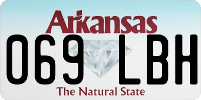 AR license plate 069LBH
