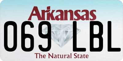 AR license plate 069LBL
