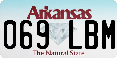 AR license plate 069LBM