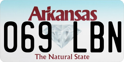 AR license plate 069LBN
