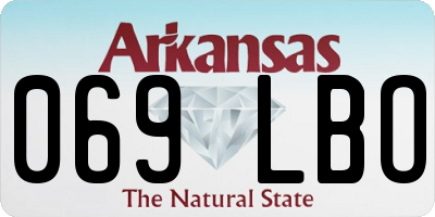 AR license plate 069LBO