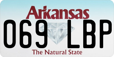 AR license plate 069LBP