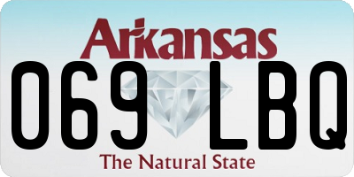 AR license plate 069LBQ