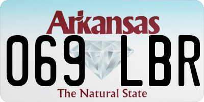 AR license plate 069LBR
