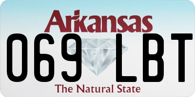 AR license plate 069LBT
