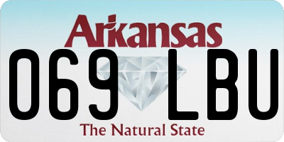 AR license plate 069LBU